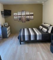 Posteľ alebo postele v izbe v ubytovaní Superbe appartement en résidence avec piscine.