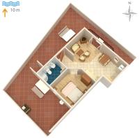 Plán poschodí v ubytovaní Apartment Kraj 3460e