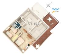 Půdorys ubytování Apartment Bilo 4189b