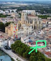 Výhľad na mesto Narbonne alebo výhľad na mesto priamo z apartmánu