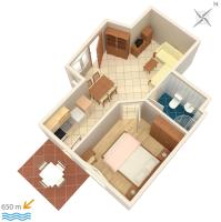 Plán poschodí v ubytovaní Apartment Krk 5294b
