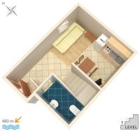 Plán poschodí v ubytovaní Apartment Njivice 5320b