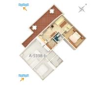 Plán poschodí v ubytovaní Apartments and rooms with parking space Njivice, Krk - 5398