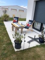 Vonkajšia záhrada v ubytovaní La Villa Préfaillaise