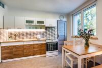 Kuchyň nebo kuchyňský kout v ubytování bergRESORT apartments