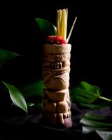 a close up of a bamboo vase with noodles in it at Hotel Bussi Baby in Bad Wiessee