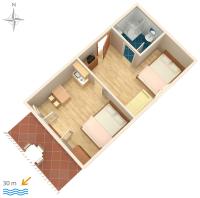Plán poschodí v ubytovaní Apartments by the sea Starigrad, Paklenica - 6533