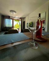 A bed or beds in a room at 659 apartments