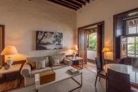 A seating area at Isla Baja Suites