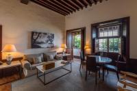 A seating area at Isla Baja Suites