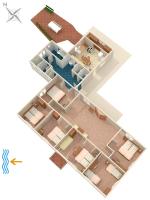 Půdorys ubytování Holiday house with a parking space Molunat, Dubrovnik - 8980