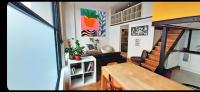 Plán poschodí v ubytovaní Duplex industriel au coeur de Lyon