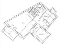 Plan piętra w obiekcie Appartement 2P · 6 couchages · Balcon Ouest · Ski au pied · TV/DVD · Près télécabine - FR-1-344-818