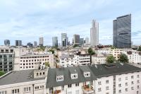 a view of a city skyline with tall buildings at NH Frankfurt Messe in Frankfurt