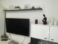 Televízia a/alebo spoločenská miestnosť v ubytovaní APARTMAN D&D***