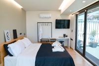 Posteľ alebo postele v izbe v ubytovaní The First Key Luxury & small apartment in the center of Xanthi