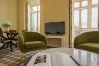 Televízia a/alebo spoločenská miestnosť v ubytovaní Madeinterranea Apartments
