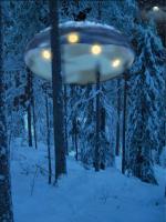 Treehotel durante l'inverno