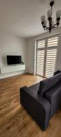 Televízia a/alebo spoločenská miestnosť v ubytovaní Uroczy apartament - Krasnystaw