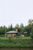 a small house in the middle of a field at Dolyna Mykolaya in Migovo
