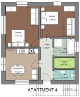 Plán poschodí v ubytovaní Apartments Leszek Elis 141