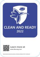 a label for clean and ready with a flower at Chiayi Maison de Chine Hotel in Chiayi City