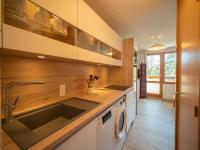 Kuchyňa alebo kuchynka v ubytovaní Appartement cosy 4 pers avec balcon à Valmorel - FR-1-291-880