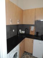 Kuchyň nebo kuchyňský kout v ubytování Apartament Warecka