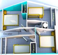 Plan piętra w obiekcie Maison lumineuse et spacieuse avec terrain