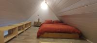 Łóżko lub łóżka w pokoju w obiekcie Appartement mezzanine aux portes de Rennes