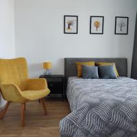 Łóżko lub łóżka w pokoju w obiekcie Apartament Luxury Two-bedroom