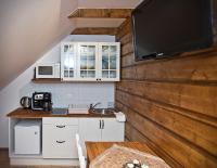 Kuchyňa alebo kuchynka v ubytovaní Apartament Bajkowy & Dwupoziomowy Krzesany