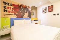 Hotels Here - Taipeiにあるベッド