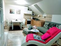 Kuchyň nebo kuchyňský kout v ubytování Apartmán Romanna