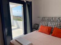 A bed or beds in a room at Souvala /Aegina. Excellent location Luxury villa.