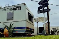The floor plan of Glamping Caravan Lanzarote