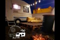 A seating area at Glamping Caravan Lanzarote