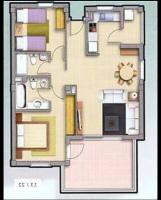 Půdorys ubytování Moderne Penthouse-Whg am Hafen von Cala d'Or / WLAN, Klimaanlage, Pool
