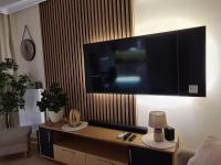 Televízia a/alebo spoločenská miestnosť v ubytovaní Malta Premium Apartment, free parking, self check-in 24h