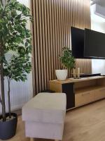 Televízia a/alebo spoločenská miestnosť v ubytovaní Malta Premium Apartment, free parking, self check-in 24h