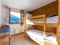 Łóżko lub łóżka w pokoju w obiekcie Appartement cosy à Flumet, 3 chambres, balcon sud, Wi-Fi, parking, près des pistes et navettes gratuites - FR-1-595-61