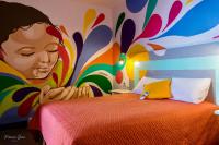 Hotel y Arte Antigua by Amazing Guatemala Travelにあるベッド
