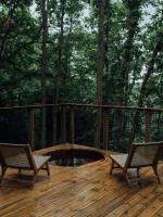 Balkón alebo terasa v ubytovaní Youza ecolodge