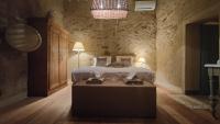 A bed or beds in a room at Podere Le Vedute