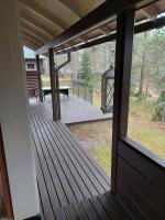 Balkón nebo terasa v ubytování Vierumäki