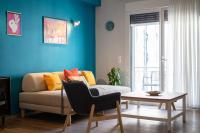 A seating area at Exclusive apartment in the heart of Athens