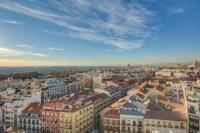 Nespecifikovaný výhled na destinaci Madrid nebo výhled na město při pohledu z apartmánu
