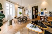 Część wypoczynkowa w obiekcie HYGGE KEYWEEK Apt 2 bedrooms with parking in Biarritz city center
