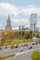 Výhľad na mesto Varšava alebo výhľad na mesto priamo z apartmánu