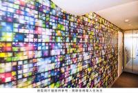 a wall covered with a large colorful wall at Royal Hotel Group- Central Park Branch in Kaohsiung